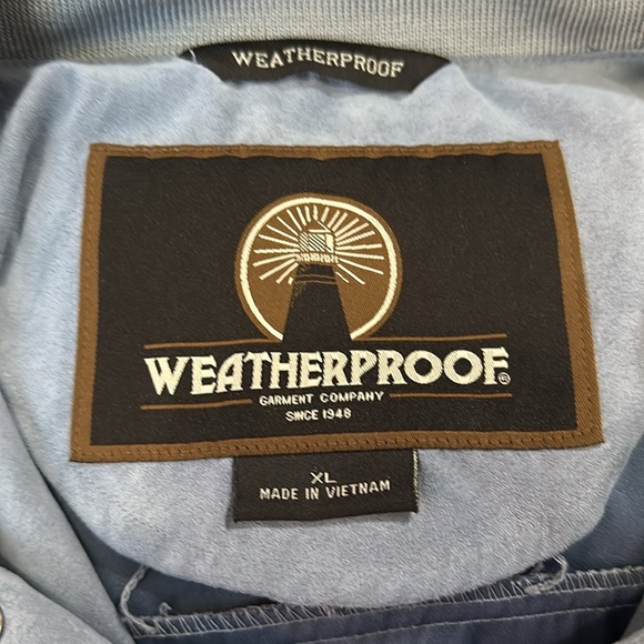 Vintage-Women’s XL WEATHERPROOF Garment Co Wedgwood Blue Faux Suede Pullover - Picture 6 of 9